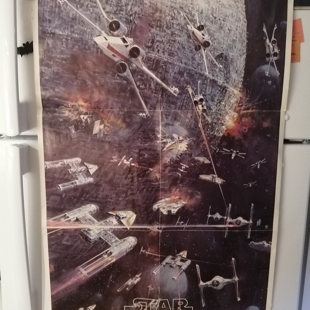 1977 Original Star Wars movie 20th Century Fox Galactic Battle Poster - Picture 3 of 13